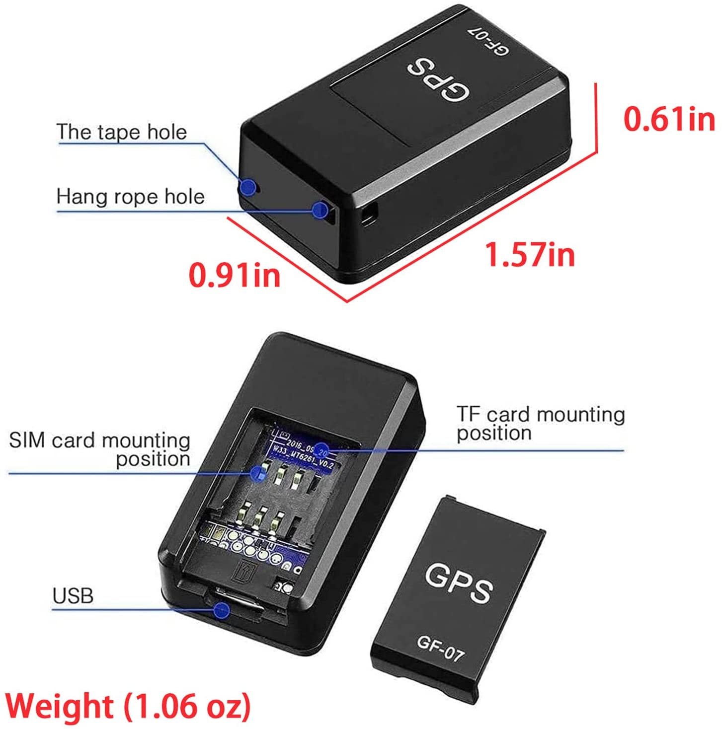 Localizador GPS magnético, baliza de seguimiento en tiempo real, alarma SOS por SMS para vehículos TOP - Imagen 6