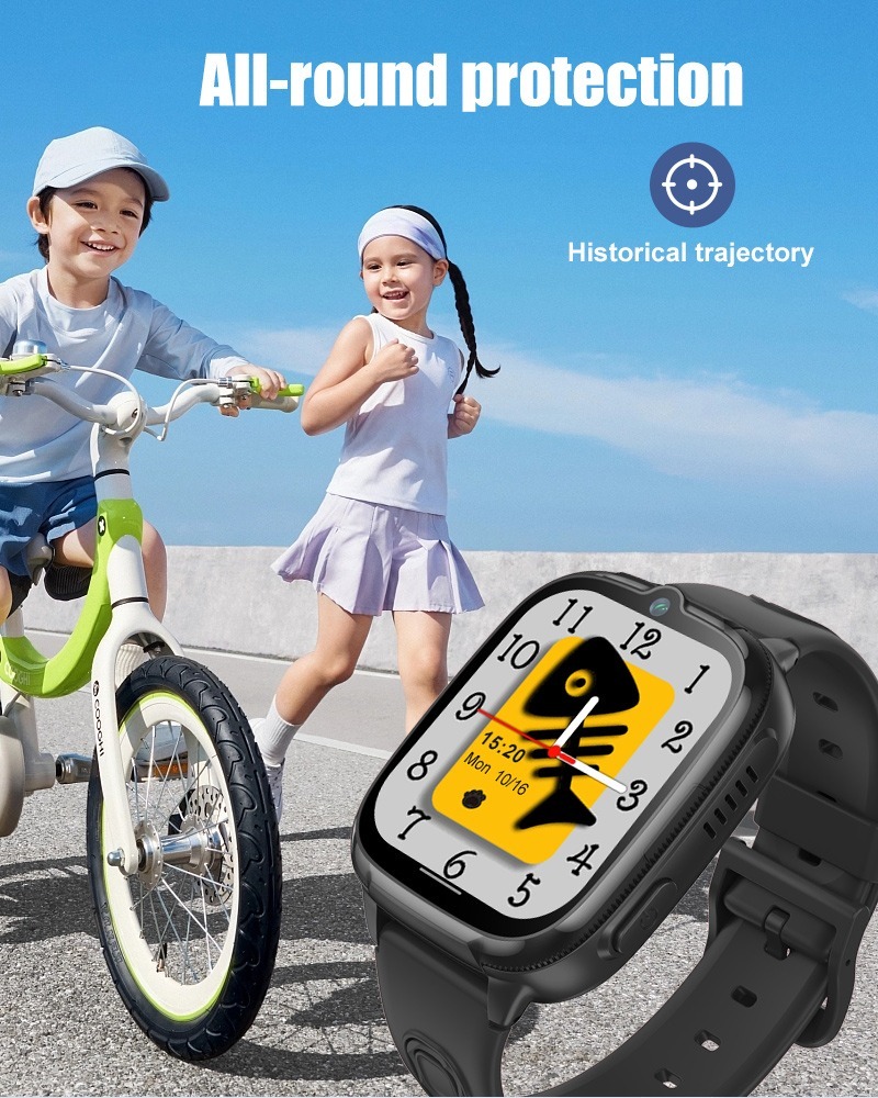 Reloj inteligente 4G para niños D53 con localizador GPS, videollamada, resistente al agua, función SOS antipérdida y aplicación de control parental. - Imagen 9