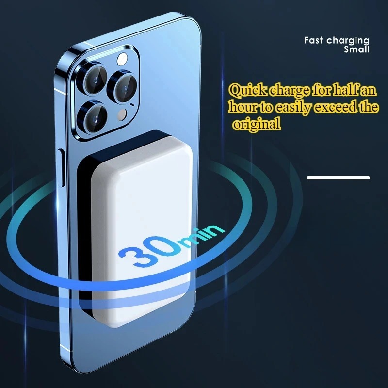 Batería externa de 20 W con cierre magnético, 10000 mAh, portátil, inalámbrica, carga rápida, compatible con MagSafe para iPhone 15 Pro Max y 16 Pro. - Imagen 4
