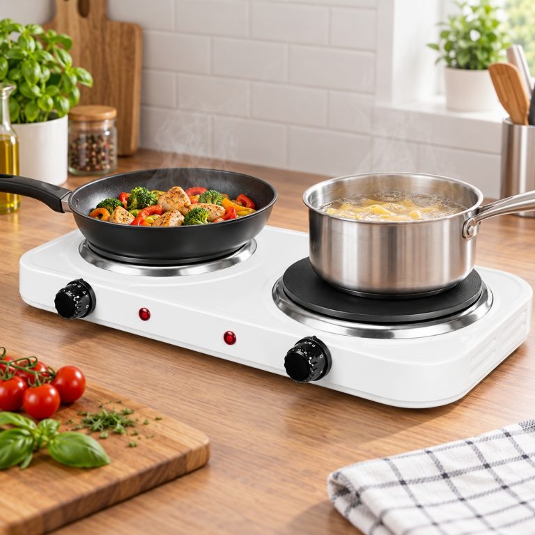 Este Hornillo Eléctrico Doble Argón es una solución eficiente para su cocina doméstica, que ofrece potencia y control para sus preparaciones.
