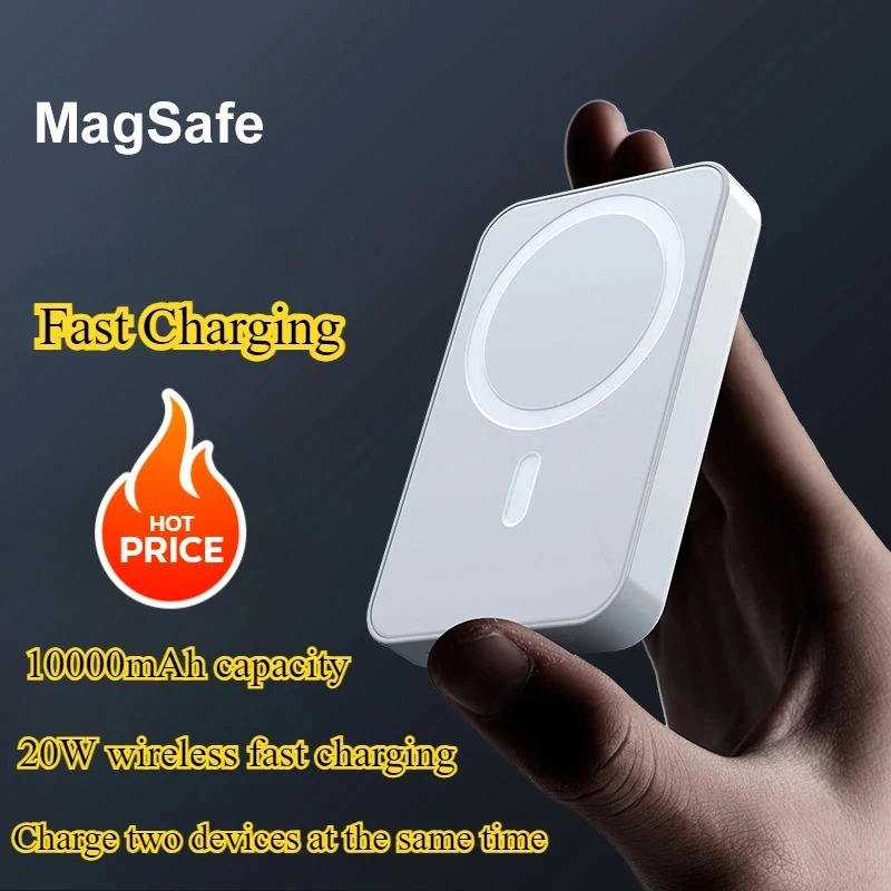 Batería externa de 20 W con cierre magnético, 10000 mAh, portátil, inalámbrica, carga rápida, compatible con MagSafe para iPhone 15 Pro Max y 16 Pro. - Imagen 8
