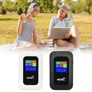 Router WLAN móvil 4G de 150 Mbit/s, router inalámbrico 4G LTE, módem MiFi, punto de acceso WLAN, tarjeta de bolsillo portátil, ranura móvil de 2100 mA, Wit Q1q0