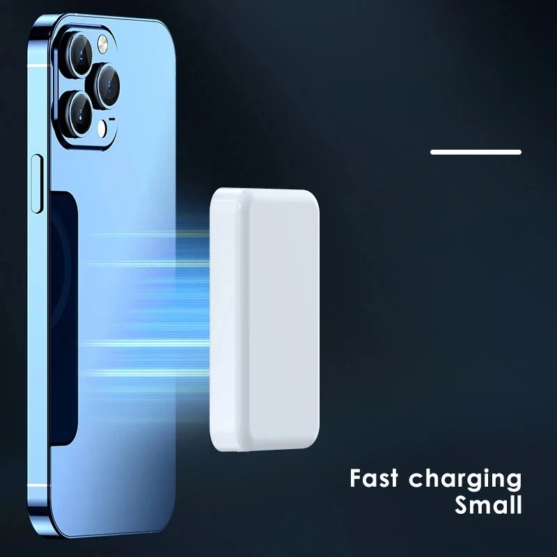 Batería externa de 20 W con cierre magnético, 10000 mAh, portátil, inalámbrica, carga rápida, compatible con MagSafe para iPhone 15 Pro Max y 16 Pro. - Imagen 9