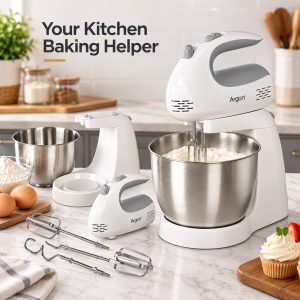 Esta Amasadora Argon es la herramienta ideal para tus preparaciones en la cocina, combinando potencia y versatilidad.