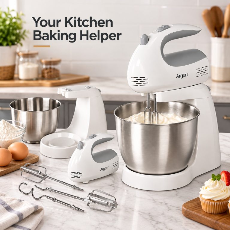 Esta Amasadora Argon es la herramienta ideal para tus preparaciones en la cocina, combinando potencia y versatilidad.